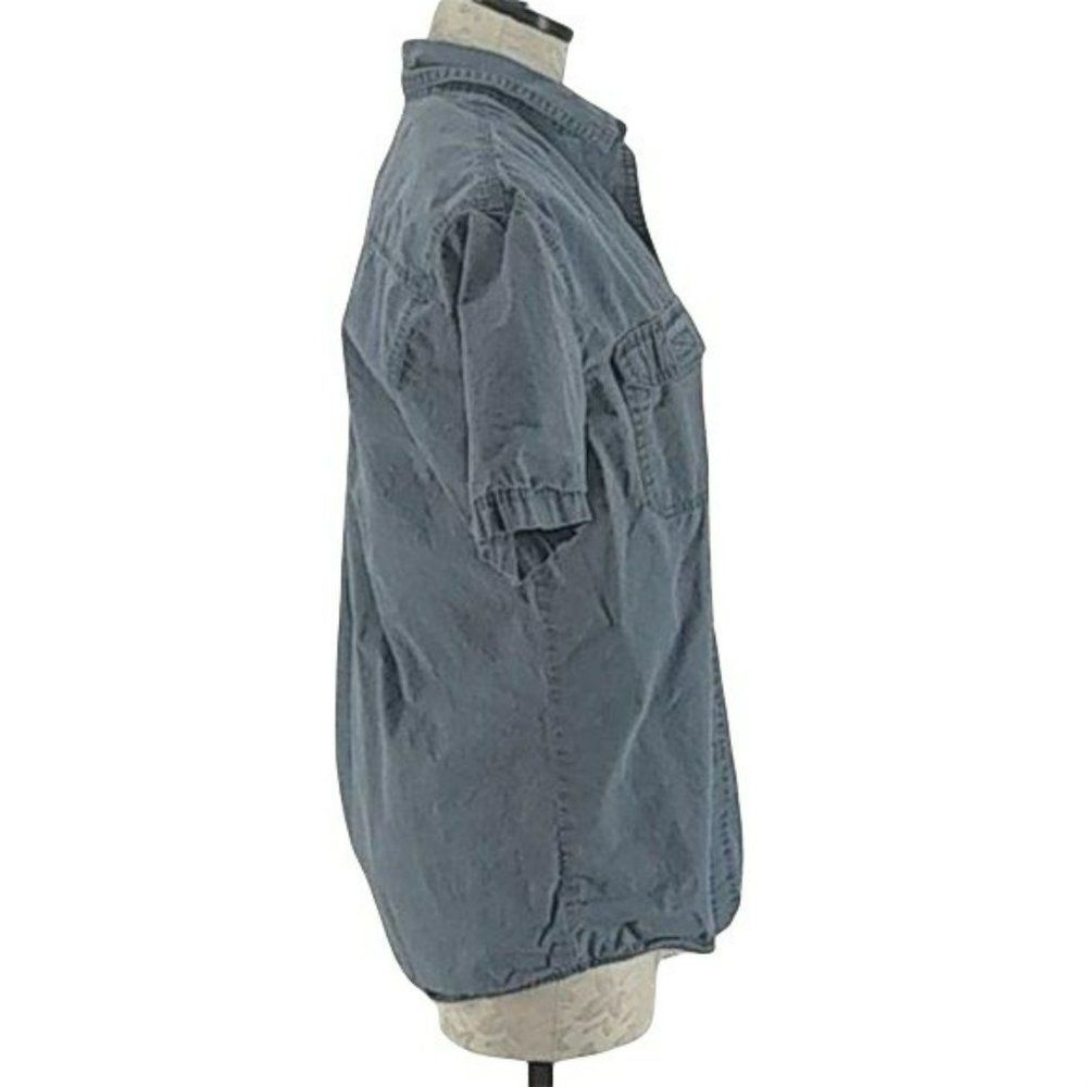 Magellan Athletic Fishing Shirt Gunmetal Grey Button Down Small - Picture 2 of 8